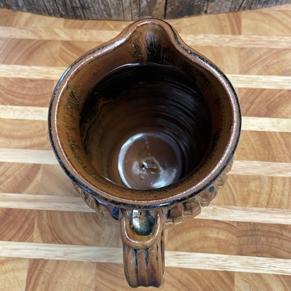 Vintage | Artist Signed | Handcrafted | Pottery | Pitcher/Vase | Decor | Brown - Picture 5 of 12